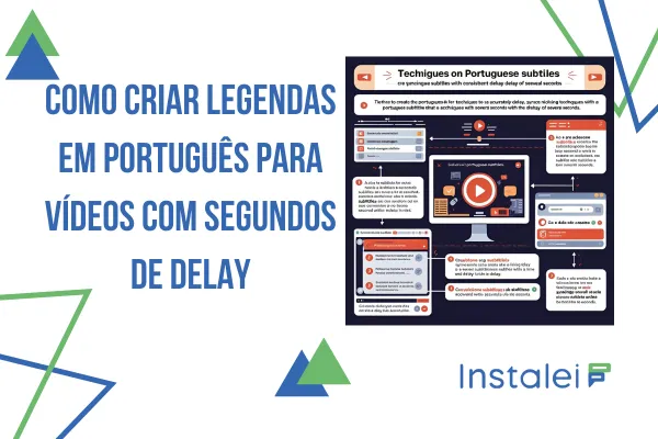 Como Criar Legendas em português para Vídeos com Segundos de Delay